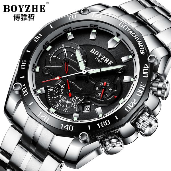 boyzhe brand men watch automatic calenar fashione mechanical watches luminous clock male reloj hombre relogio masculino, Slivery;brown
boyzhe brand men watch automatic calenar fashione mechanical watches luminous clock male reloj hombre relogio masculino, Slivery;brown