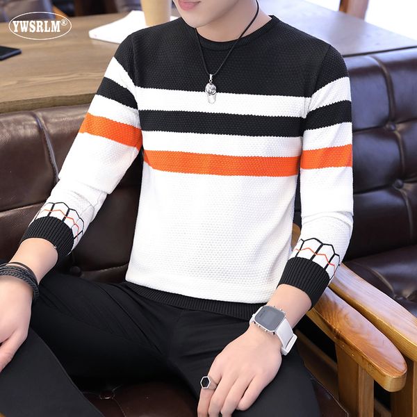 ywsrlm brand men sweater 2018 winter autumn male striped pullovers o-neck knitted casual slim jumper brand knitwear clothes m830, White;black
ywsrlm brand men sweater 2018 winter autumn male striped pullovers o-neck knitted casual slim jumper brand knitwear clothes m830, White;black