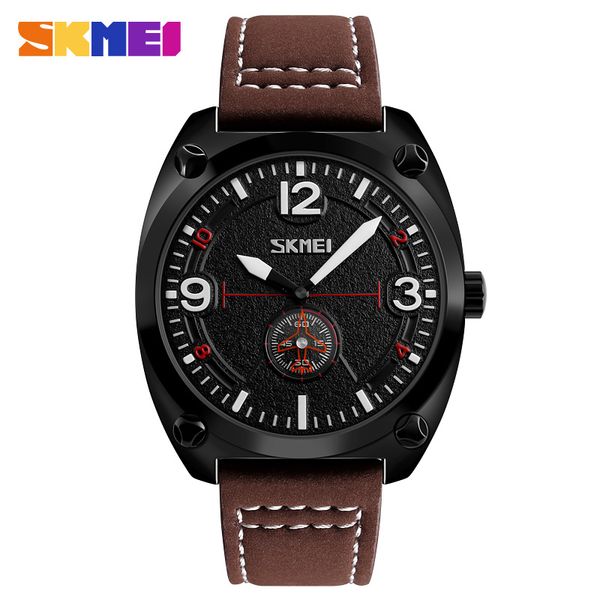skmei men luxury business watches waterproof time watch leather strap fashion men wristwatch relogio masculino reloj hombre, Slivery;brown
skmei men luxury business watches waterproof time watch leather strap fashion men wristwatch relogio masculino reloj hombre, Slivery;brown