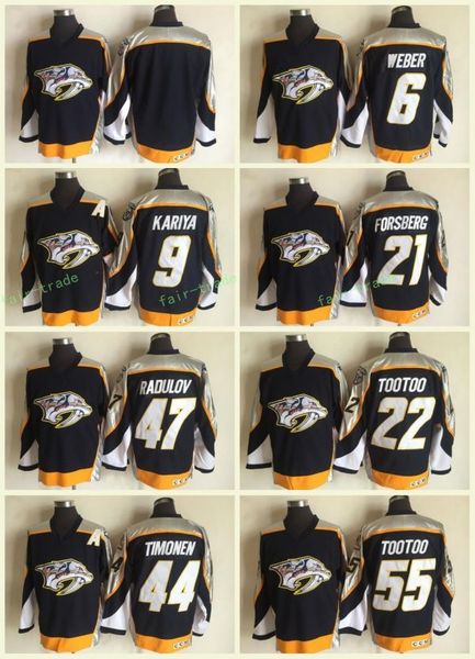 Nashville Predators 9 Paul Kariya 21 Peter Forsberg 22 Jordin Tootoo 44 Kimmo Timonen 47 Alexander Radulov 55Jordin Tootoo 6Shea Weber Black
Nashville Predators 9 Paul Kariya 21 Peter Forsberg 22 Jordin Tootoo 44 Kimmo Timonen 47 Alexander Radulov 55Jordin Tootoo 6Shea Weber Black