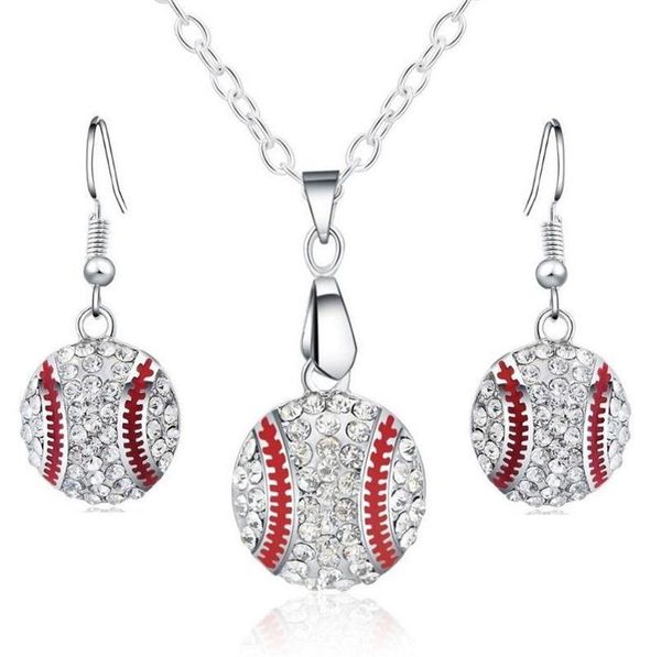 crystal baseball pendant earrings necklace jewelry sets fashion sports jewelry friend gift for team club base ball lovers kka1805, Golden;silver
crystal baseball pendant earrings necklace jewelry sets fashion sports jewelry friend gift for team club base ball lovers kka1805, Golden;silver