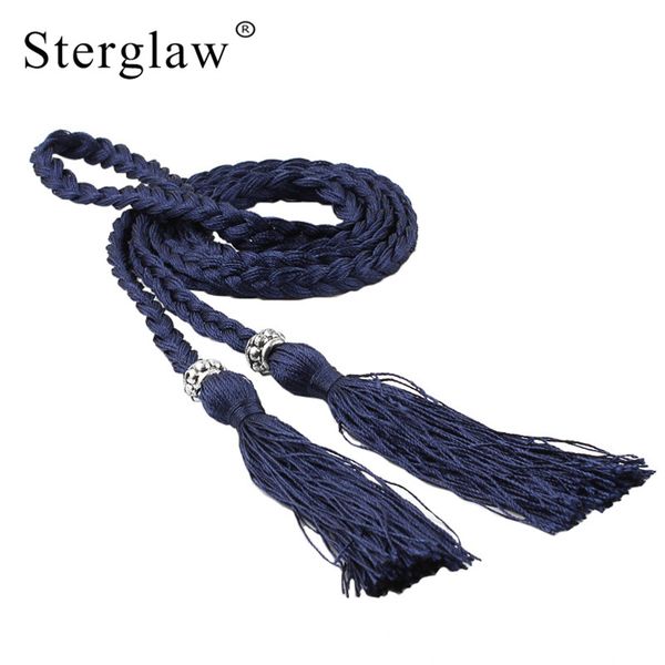 170cm new long braided rope chain waist chain belt women with tassels 2018 fashion woven female long belt for dress n101, Black;brown
170cm new long braided rope chain waist chain belt women with tassels 2018 fashion woven female long belt for dress n101, Black;brown