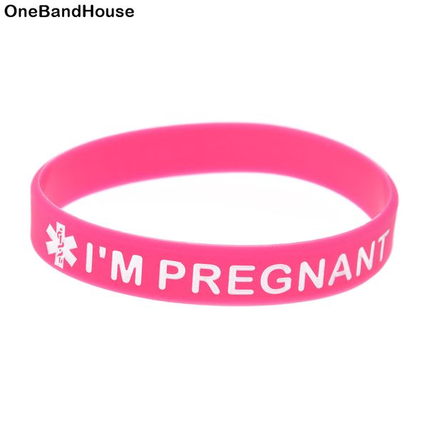 100pcs i am pregnant silicone rubber bracelet for emergency ink filled logo size 4 colors, Black
100pcs i am pregnant silicone rubber bracelet for emergency ink filled logo size 4 colors, Black
