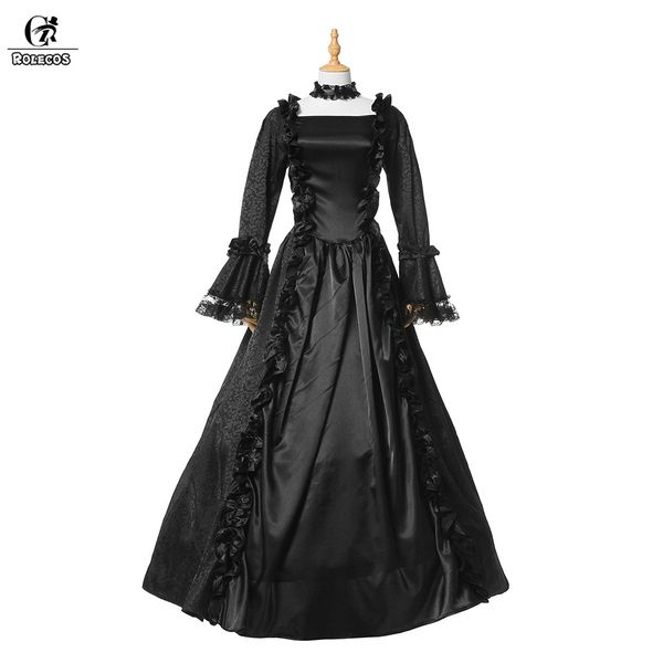 rolecos 2017 vintage gothic lolita dress for women party retro black lolita long dress with full sleeves victorian gown, Black;red
rolecos 2017 vintage gothic lolita dress for women party retro black lolita long dress with full sleeves victorian gown, Black;red