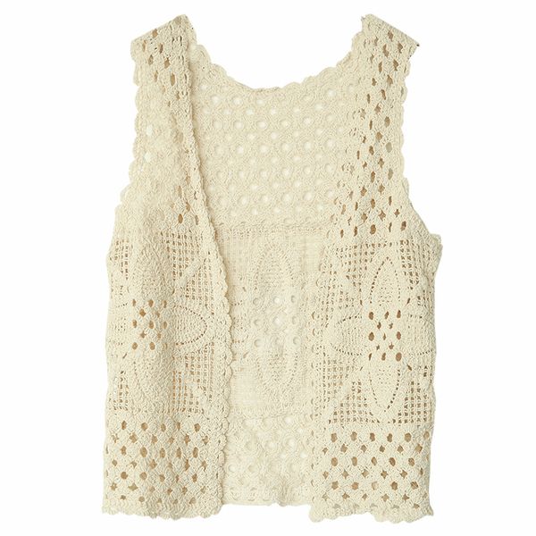 summer vest women retro cute loose new cardigan v-neck hollow out casual ladies 2018 vest, White
summer vest women retro cute loose new cardigan v-neck hollow out casual ladies 2018 vest, White