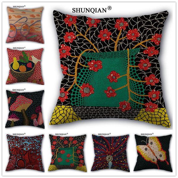 custom japanese style yayoi kusama art print linen cotton pillowcases pillow cover home decorative size 45x45cm one side pillow case
custom japanese style yayoi kusama art print linen cotton pillowcases pillow cover home decorative size 45x45cm one side pillow case