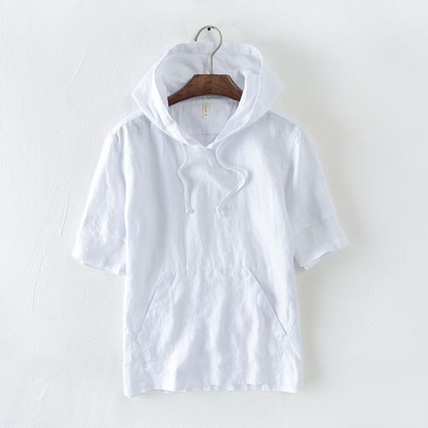 2018 new arrivals men's short sleeve linen hoodies with kangaroo pocket white black khaki summer casual hoodied sweatshirts men
2018 new arrivals men's short sleeve linen hoodies with kangaroo pocket white black khaki summer casual hoodied sweatshirts men