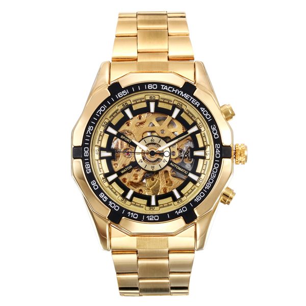 winner new number sport design bezel golden watch mens watches homme clock men automatic watch gift, Slivery;brown
winner new number sport design bezel golden watch mens watches homme clock men automatic watch gift, Slivery;brown