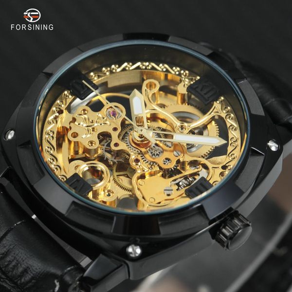 FORSINING Automatic Mechanical Wrist Watches Men Fashion Leather Strap Roman Numerals Skeleton Transparent Dial Man Watch
FORSINING Automatic Mechanical Wrist Watches Men Fashion Leather Strap Roman Numerals Skeleton Transparent Dial Man Watch