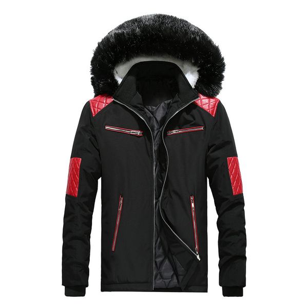 drop shipping men winter jackets and coats thicken warm casual man fur hooded collar cotton-padded parka outwear abz37, Black
drop shipping men winter jackets and coats thicken warm casual man fur hooded collar cotton-padded parka outwear abz37, Black
