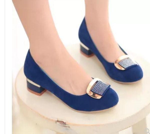 send 2018 spring and autumn new style women's coarse heel single shoes low heel medium heel round head fashion shoes, Black
send 2018 spring and autumn new style women's coarse heel single shoes low heel medium heel round head fashion shoes, Black