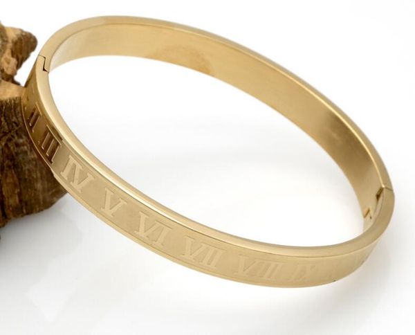 europe and the united states roman numerals titanium steel couples color gold bracelet paired bracelets valentine gift, Golden;silver
europe and the united states roman numerals titanium steel couples color gold bracelet paired bracelets valentine gift, Golden;silver