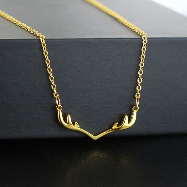 antlers pendant necklaces women necklaces gold silver rose gold horns of elk pendants fashion jewelry gifts
antlers pendant necklaces women necklaces gold silver rose gold horns of elk pendants fashion jewelry gifts