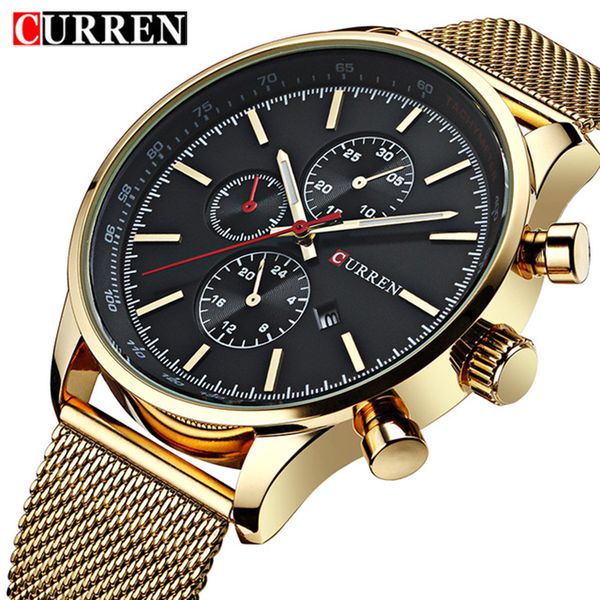 mens watches sports watches men curren fashion clock dress men's quartz watch male hours 2018 erkek kol saati, Slivery;brown
mens watches sports watches men curren fashion clock dress men's quartz watch male hours 2018 erkek kol saati, Slivery;brown