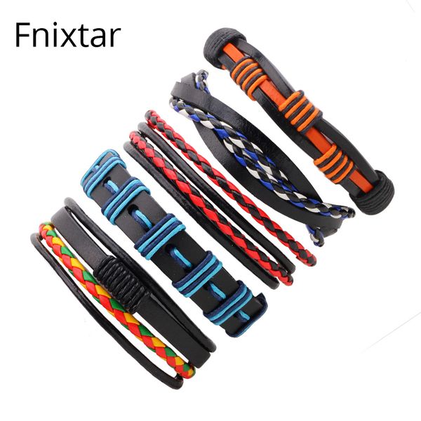 fnixtar fashion punk leather bracelets & bangles for women men jewelry 2018 multilayer bracelets boyfriend gift 5pcs/set, Golden;silver
fnixtar fashion punk leather bracelets & bangles for women men jewelry 2018 multilayer bracelets boyfriend gift 5pcs/set, Golden;silver