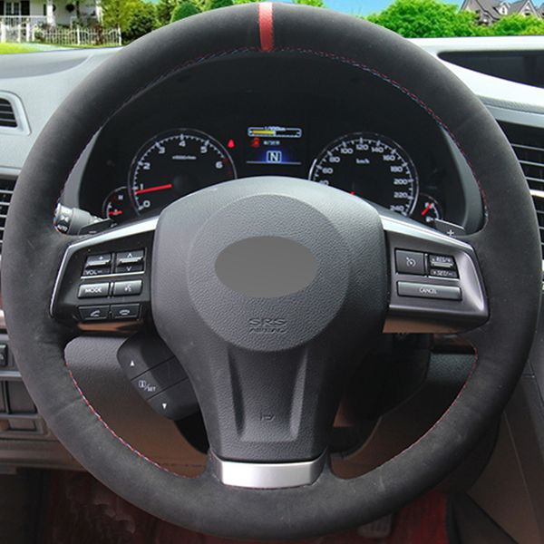black suede hand-stitched car steering wheel cover for subaru forester xv 2013-2015 legacy outback 2013
black suede hand-stitched car steering wheel cover for subaru forester xv 2013-2015 legacy outback 2013