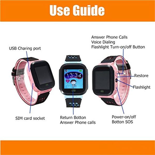 Cute Sport Q528 Kids Tracker Smart Watch with Flash Light Touchscreen SOS Call LBS Location Finder for kid Child PK Q50 GPS tracker DHL 30pc
Cute Sport Q528 Kids Tracker Smart Watch with Flash Light Touchscreen SOS Call LBS Location Finder for kid Child PK Q50 GPS tracker DHL 30pc
