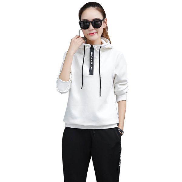 sportswear women tracksuits spring autumn sport suits hoodies pants set women gym fitness jogging running suits clothing, Black;blue
sportswear women tracksuits spring autumn sport suits hoodies pants set women gym fitness jogging running suits clothing, Black;blue