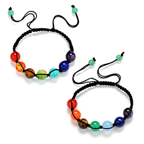 trendy 2 styles 7 chakra rainbow stone beads bracelet reiki healing balance purple beads woven stretch yoga bracelet jewelry, Black
trendy 2 styles 7 chakra rainbow stone beads bracelet reiki healing balance purple beads woven stretch yoga bracelet jewelry, Black