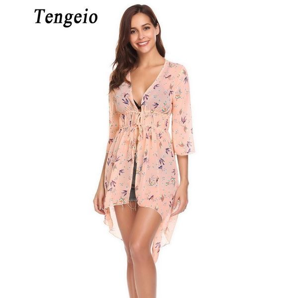 tengeio chiffon mesh womens and blouses floral print boho clothing summer 3/4 sleeve slim waist drawstring blouse zl30, White
tengeio chiffon mesh womens and blouses floral print boho clothing summer 3/4 sleeve slim waist drawstring blouse zl30, White