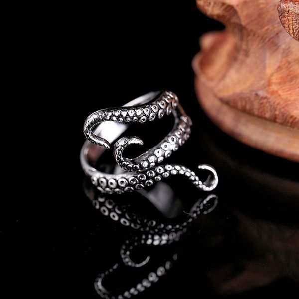 women men cool rings titanium steel gothic ring deep sea squid ocs finger ring fashion jewelry opened adjustable size, Golden;silver
women men cool rings titanium steel gothic ring deep sea squid ocs finger ring fashion jewelry opened adjustable size, Golden;silver