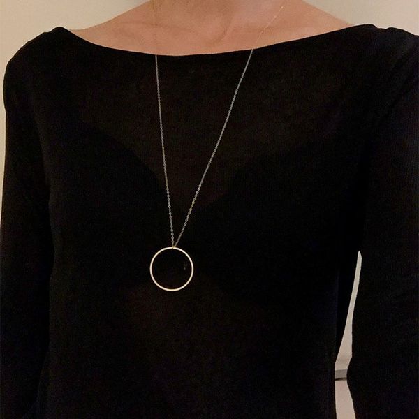circle pendant necklace long chain statement necklaces minimalism gold silver color necklace jewelry sweater jewellery collar
circle pendant necklace long chain statement necklaces minimalism gold silver color necklace jewelry sweater jewellery collar