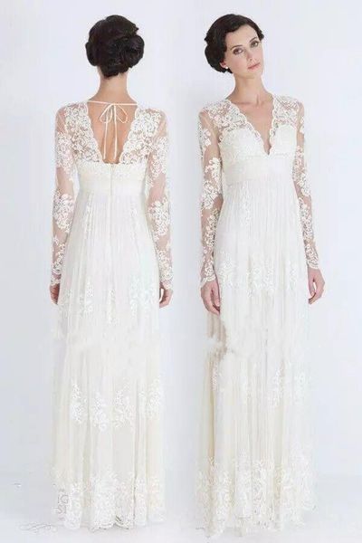 2020 новый летний boho пляж свадебные платья с длинными рукавами плюс размер аппликации v шеи линия кружева свадебные платья длина пола хала, White
2020 новый летний boho пляж свадебные платья с длинными рукавами плюс размер аппликации v шеи линия кружева свадебные платья длина пола хала, White
