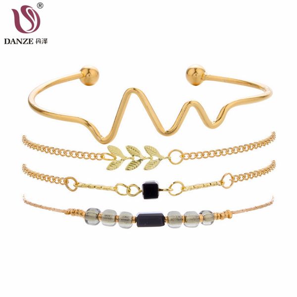 danze fashion multilayer leaves beads bracelets set for women friend gifts gold chains charm bracelet & bangles jewelry 4pcs/set, Golden;silver
danze fashion multilayer leaves beads bracelets set for women friend gifts gold chains charm bracelet & bangles jewelry 4pcs/set, Golden;silver