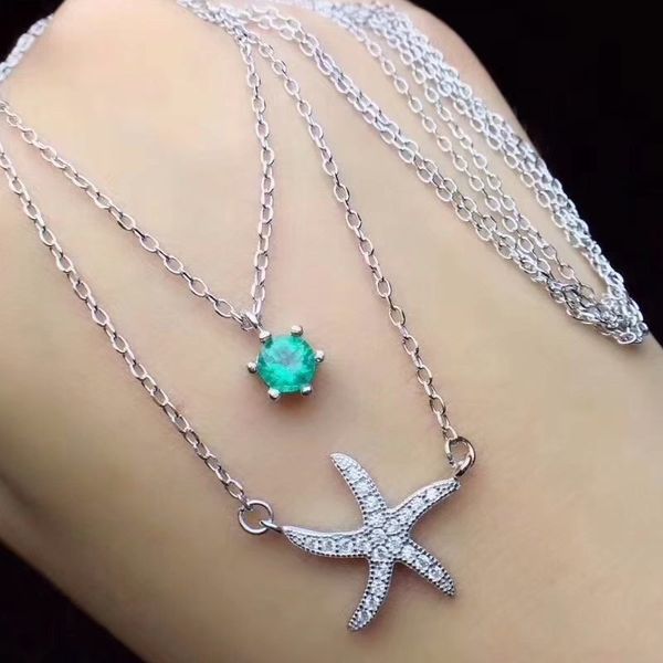 fidelity natural 5mm colombia emerald pendants s925 sterling silver starfish fine jewelry for women party natural green gemstone
fidelity natural 5mm colombia emerald pendants s925 sterling silver starfish fine jewelry for women party natural green gemstone