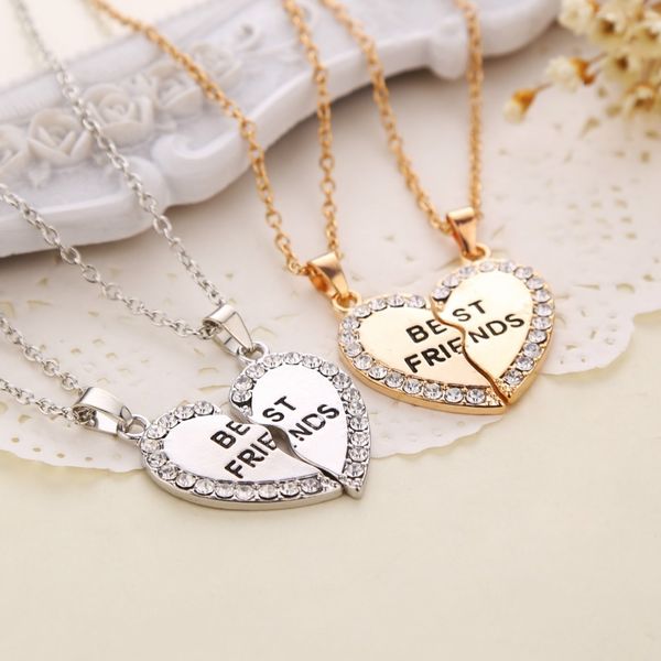 friend necklace pendant wholesale alloy friendship half a person selling exquisite necklace with rhinestone, Silver
friend necklace pendant wholesale alloy friendship half a person selling exquisite necklace with rhinestone, Silver