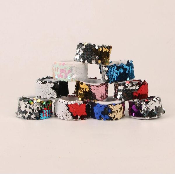 30pcs double color sequinned bracelet wristband wrist strap mermaid paillette hand waist, Red;brown
30pcs double color sequinned bracelet wristband wrist strap mermaid paillette hand waist, Red;brown