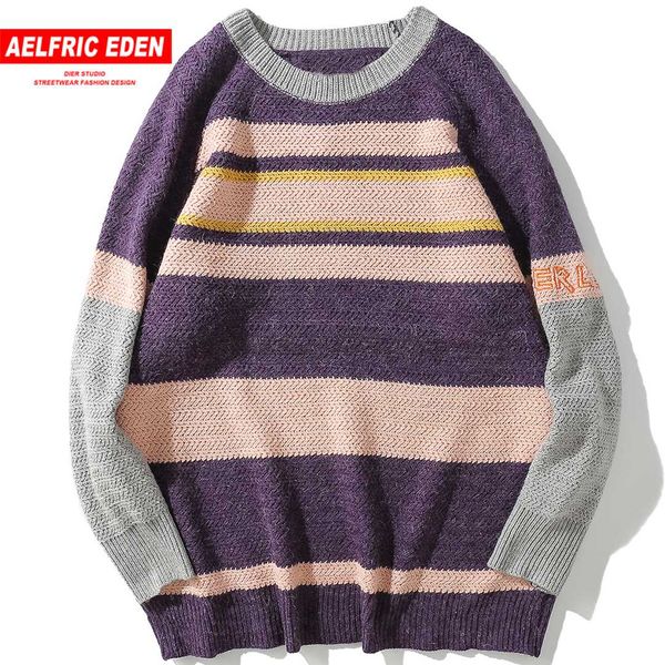 aelfric eden male sweater christmas pullover streetwear color block striped computer knitted sweaters harajuku knitwear kj199, White;black
aelfric eden male sweater christmas pullover streetwear color block striped computer knitted sweaters harajuku knitwear kj199, White;black