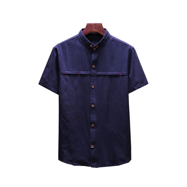summer men's chinese style cotton linen collar short-sleeved shirt retro style casual short-sleeved shirt brand dress, White;black
summer men's chinese style cotton linen collar short-sleeved shirt retro style casual short-sleeved shirt brand dress, White;black