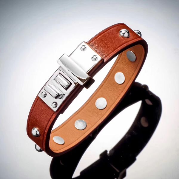 fashion new style nail leather bracelet fashion cdc leather bracelet original leather lovers bracelet, Black
fashion new style nail leather bracelet fashion cdc leather bracelet original leather lovers bracelet, Black