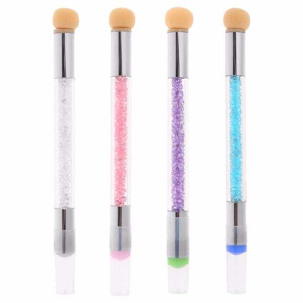 14.5cm nail art uv gel painting gradient shading pen brush sponge heads dotting tool new, Silver
14.5cm nail art uv gel painting gradient shading pen brush sponge heads dotting tool new, Silver