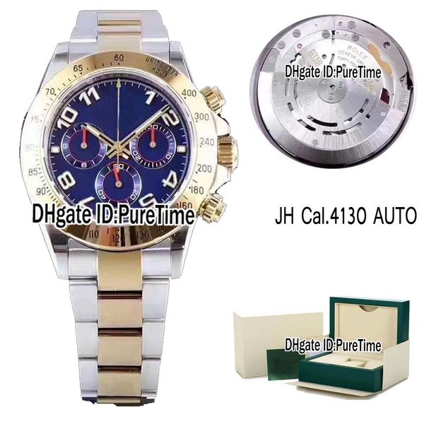 jhf v6s yellow gold tachymeter bezel blue dial cal.4130 automatic chronograph mens watch satch two tone edition watches puretime, Slivery;brown
jhf v6s yellow gold tachymeter bezel blue dial cal.4130 automatic chronograph mens watch satch two tone edition watches puretime, Slivery;brown