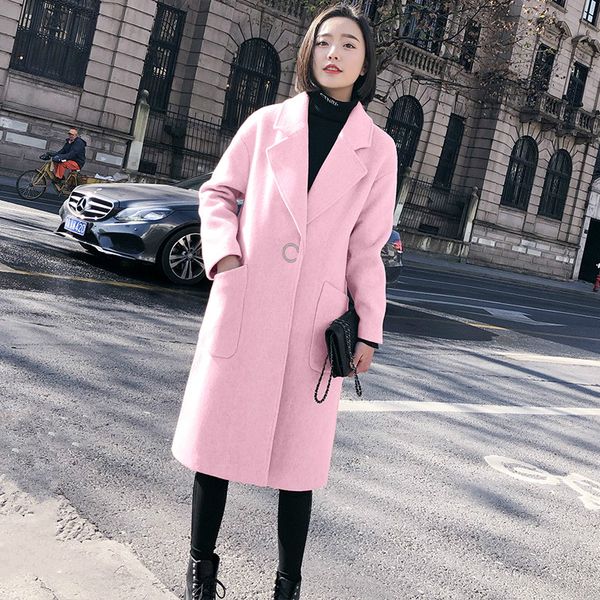 kmetram woolen winter casual coats ladies vintage warm long jacket 2018 wide waisted pink overcoat veste longue femme my138, Black
kmetram woolen winter casual coats ladies vintage warm long jacket 2018 wide waisted pink overcoat veste longue femme my138, Black