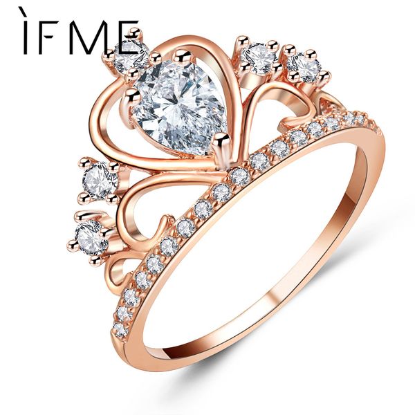 if me fashion princess queen crown engagement rings with clear cz cubic zirconia crystal rings rose gold color wedding, Slivery;golden
if me fashion princess queen crown engagement rings with clear cz cubic zirconia crystal rings rose gold color wedding, Slivery;golden