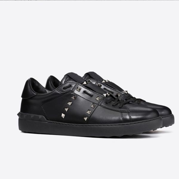 TOP Lace Up Designer trainers Comfort Women Sneakers rivets flat Black Casual Leather Shoes Men Womens Sneakers Extremely Durable Stability
TOP Lace Up Designer trainers Comfort Women Sneakers rivets flat Black Casual Leather Shoes Men Womens Sneakers Extremely Durable Stability