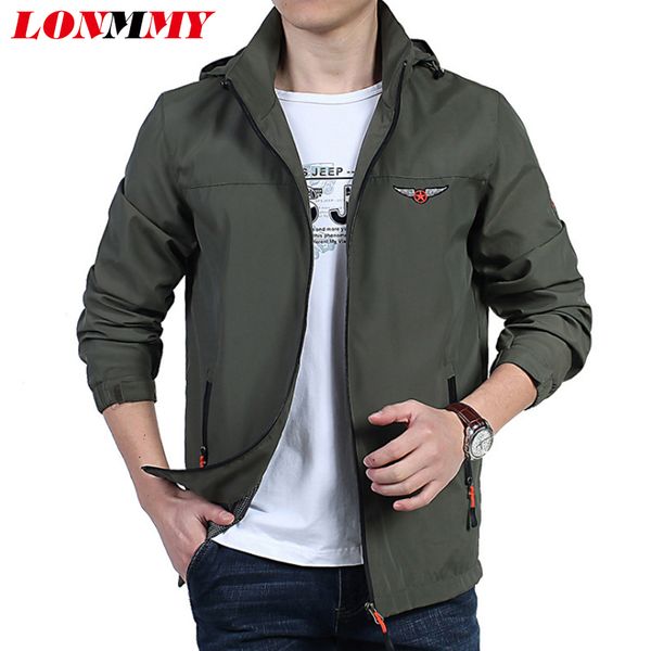 lonmmy coat jackets male windproof thin men clothes hooded mens jackets and coats streetwear windbreaker casual army green 2018, Black;brown
lonmmy coat jackets male windproof thin men clothes hooded mens jackets and coats streetwear windbreaker casual army green 2018, Black;brown