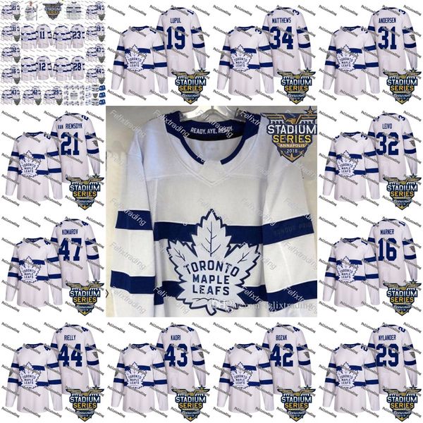 34 Auston Matthews 2018 Stadium Series Toronto Maple Leafs Morgan Rielly Connor Carrick Travis Dermott Ron Hainsey Frederik Andersen Jerseys
34 Auston Matthews 2018 Stadium Series Toronto Maple Leafs Morgan Rielly Connor Carrick Travis Dermott Ron Hainsey Frederik Andersen Jerseys