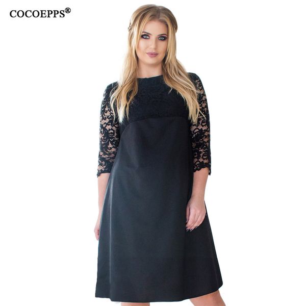 cocoepps big size lace dress large size 2018 new spring vestidos plus cute women office dress casual women clothing 5xl 6xl, White;black
cocoepps big size lace dress large size 2018 new spring vestidos plus cute women office dress casual women clothing 5xl 6xl, White;black