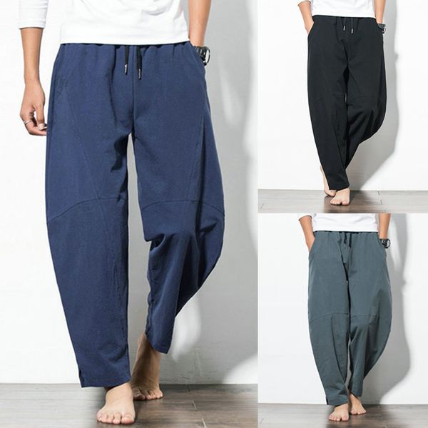 japan style harem trousers men's pants baggy wide pants cotton loose fitness joggers workouts elastic waist pockets pantalones, Black
japan style harem trousers men's pants baggy wide pants cotton loose fitness joggers workouts elastic waist pockets pantalones, Black