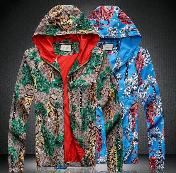 Hecai heng 2018 men 039 tide brand jacket tiger long leeve coat premium print teen