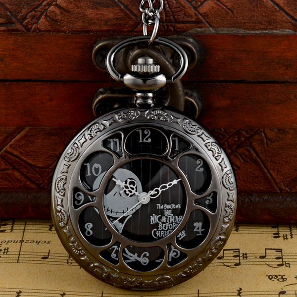 fashion black the nightmare before christmas hollow quartz pocket watch vintage men women pendant necklace gift, Slivery;golden
fashion black the nightmare before christmas hollow quartz pocket watch vintage men women pendant necklace gift, Slivery;golden