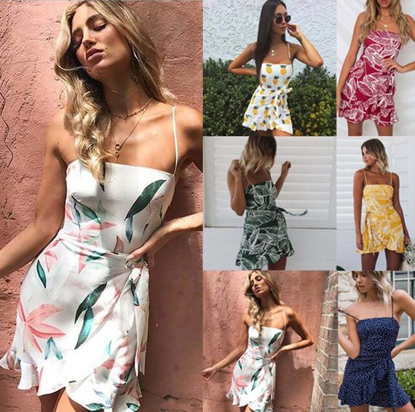 10pcs Womens Casual Summer Sleevless Dresses Floral Prints Spaghetti Strap Mini Short Dress
10pcs Womens Casual Summer Sleevless Dresses Floral Prints Spaghetti Strap Mini Short Dress