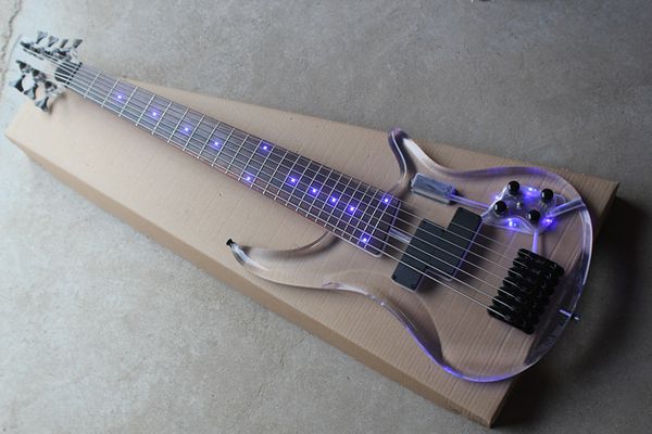 string with blue light electric bass guitar head body organic glass acrylic electric bass rosewood finger plate
string with blue light electric bass guitar head body organic glass acrylic electric bass rosewood finger plate