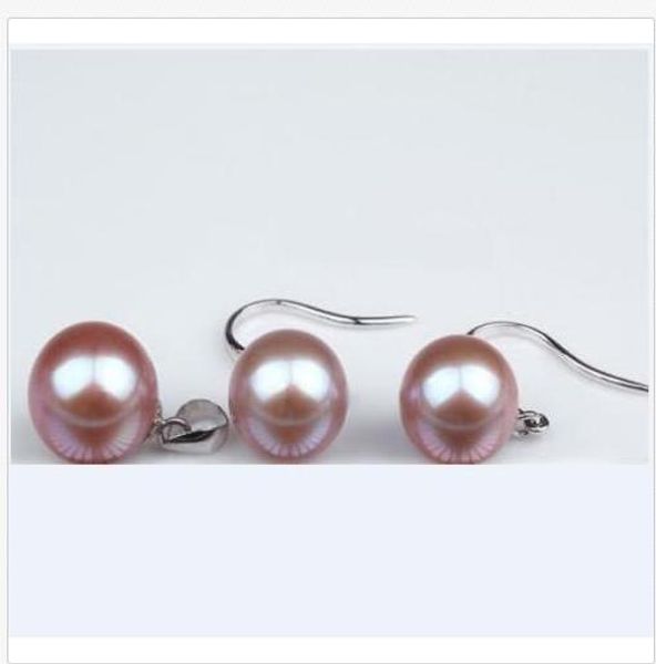natural set of 9mm south sea genuine perfect round purple pearl earring pendant, Golden;silver
natural set of 9mm south sea genuine perfect round purple pearl earring pendant, Golden;silver