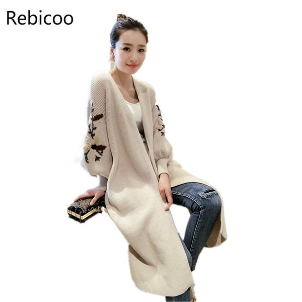 2018 autumn winter fashion women long sleeve cardigan with floral sweater women's knitted female cardigan femme, White;black
2018 autumn winter fashion women long sleeve cardigan with floral sweater women's knitted female cardigan femme, White;black