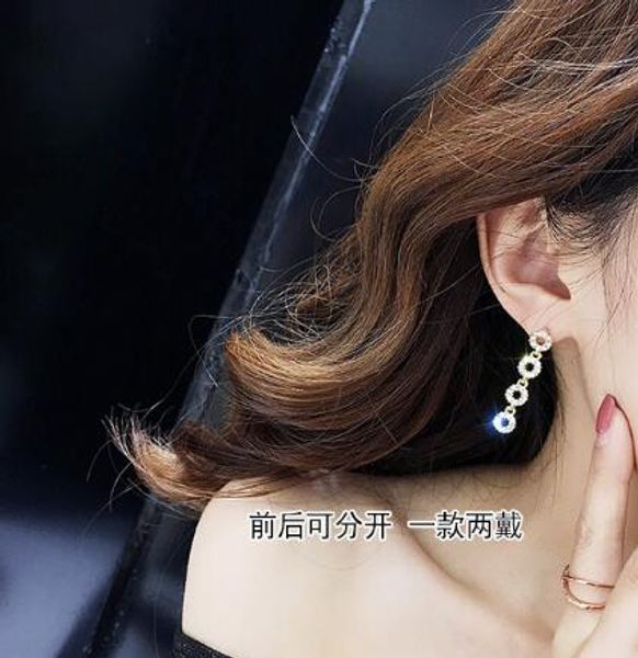 new korea simple joker ball earrings circle tassel earrings superfairy long style earrings fashion classic exquisite, Silver
new korea simple joker ball earrings circle tassel earrings superfairy long style earrings fashion classic exquisite, Silver
